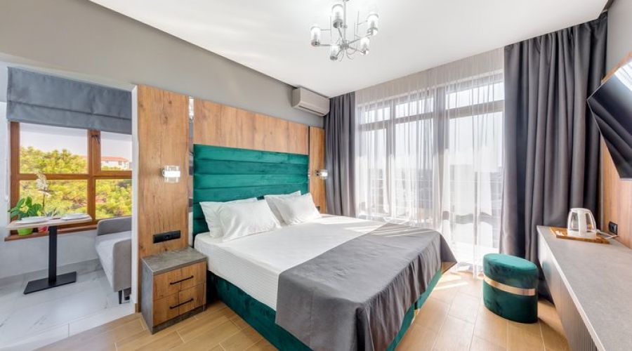 Студио 2-местный (с кухней, с балконом и видом на море)