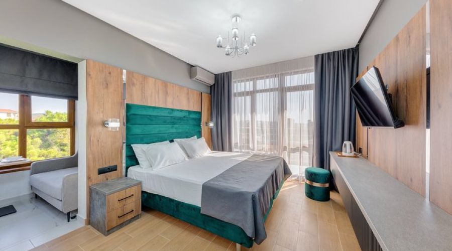 Студио 2-местный (с кухней, с балконом и видом на море)