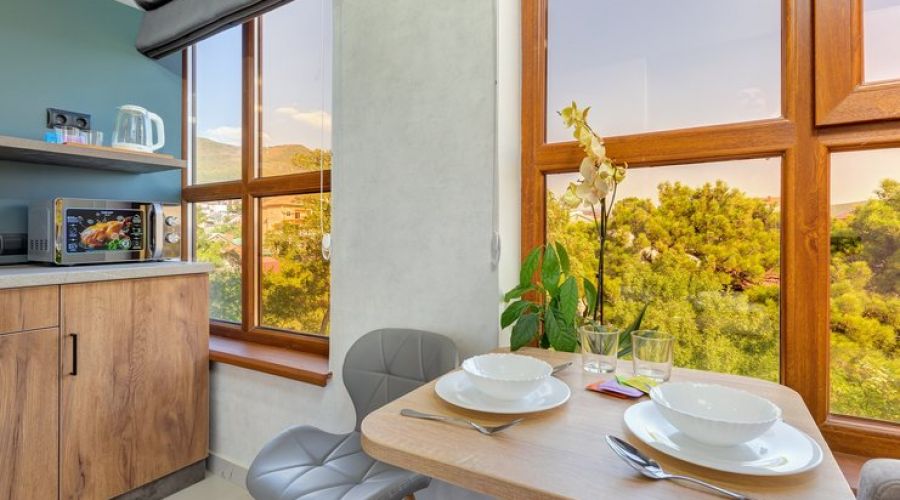 Студио 2-местный (с кухней, с балконом и видом на море)